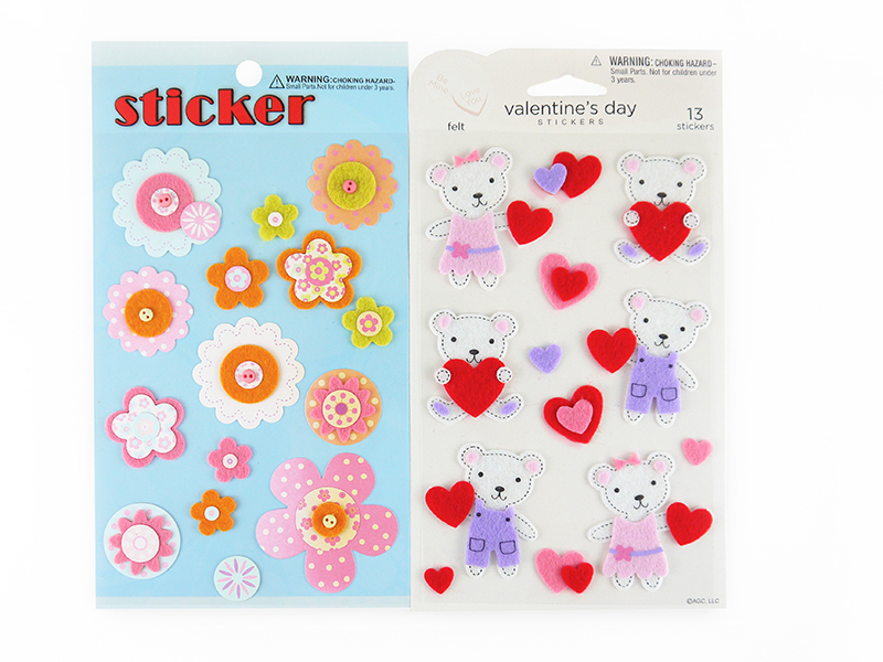 Flocked, Fuzzy Stickers | U-CHEER Stickers Manufacturers