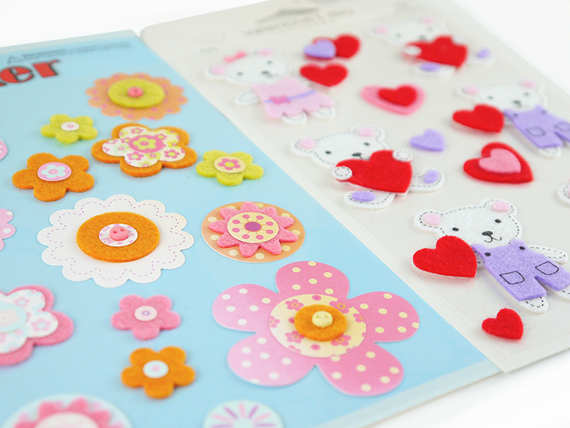Flocked, Fuzzy Stickers | U-CHEER Stickers Manufacturers